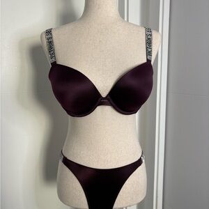 Victoria’s Secret Bombshell Plum Women's Intimate Set